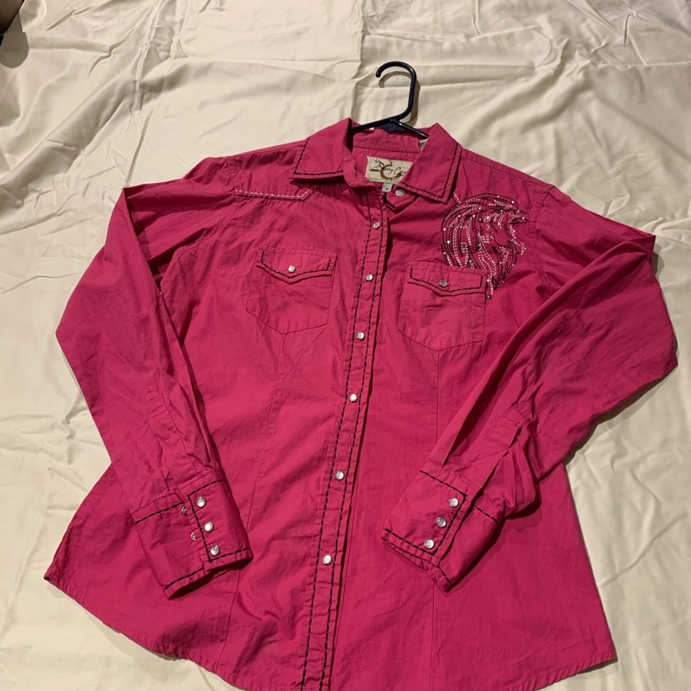RU Cowgirl Pearl Snap Long Sleeve